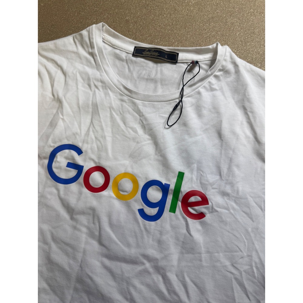 Google Graphic T-Shirt Crew Neck Short Sleeve Casual Top